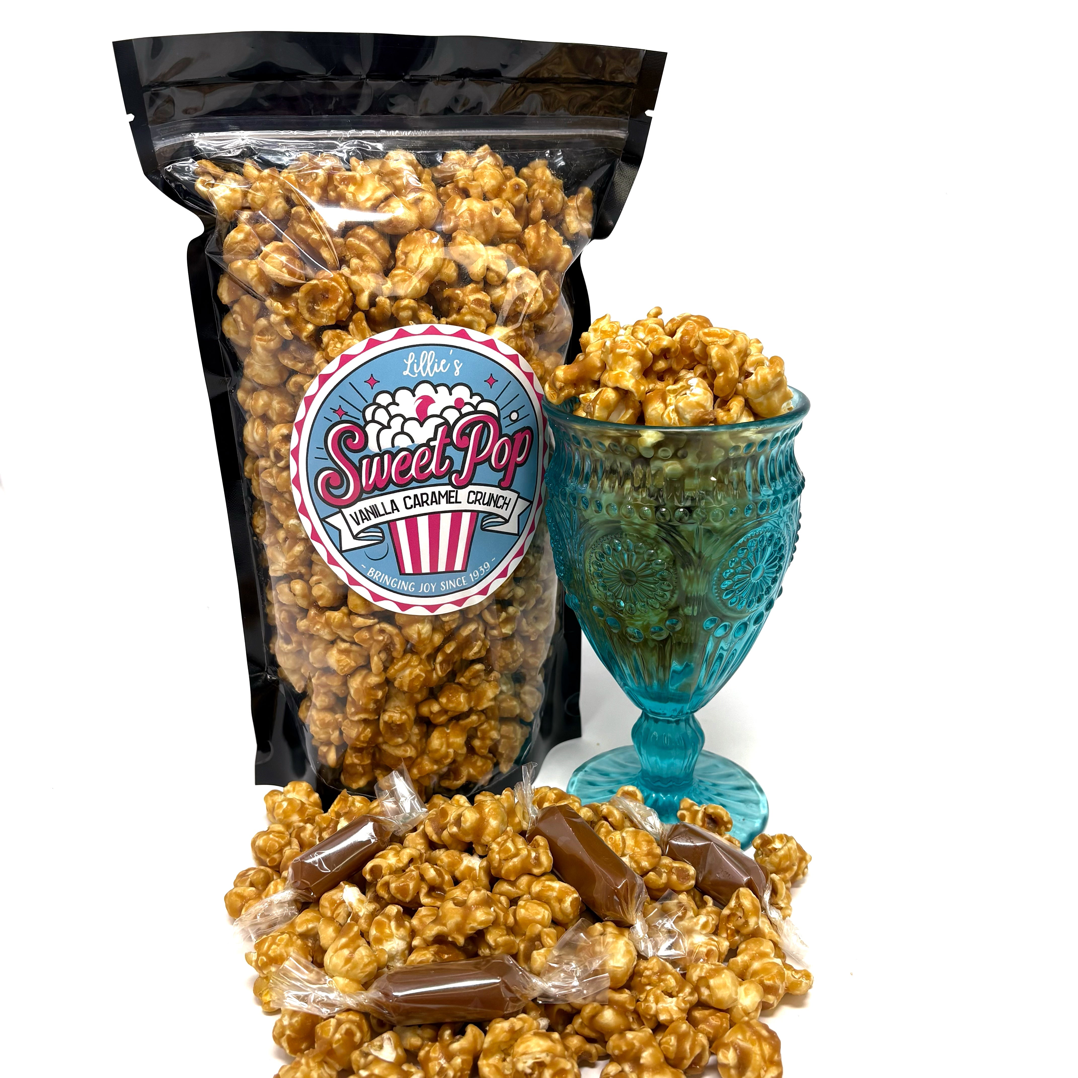 Vanilla Caramel Crunch Popcorn – Lillie Mae Chocolates and Caramels