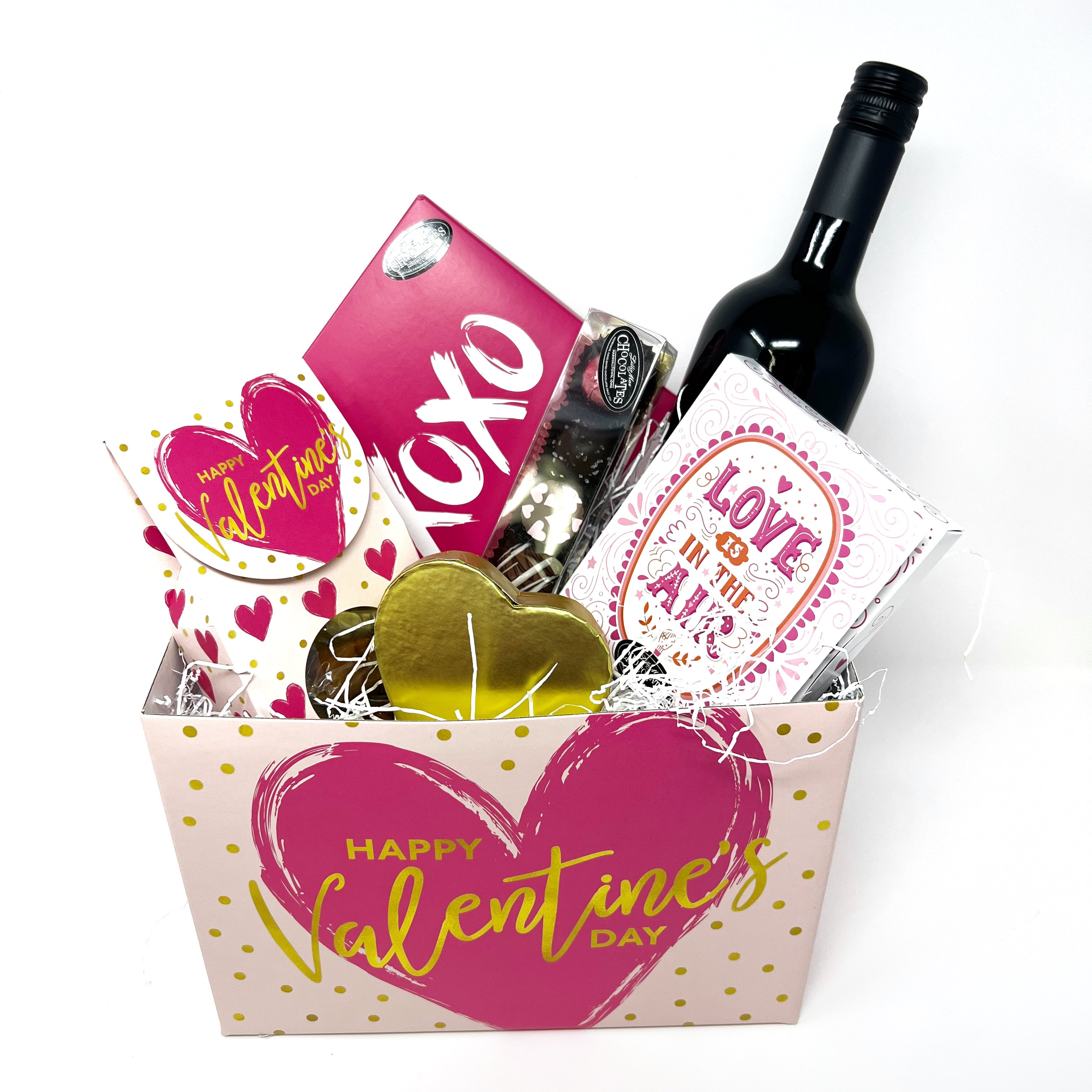 Happy Valentine’s Day Basket Lillie Mae Chocolates and Caramels