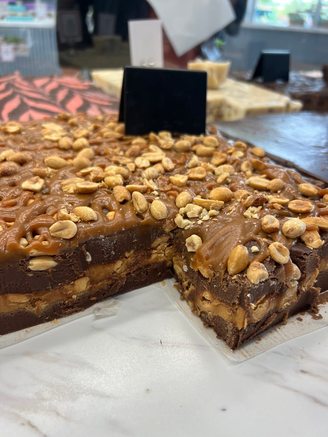 Caramel Chocolate Peanut Fudge (Like a Snickers)