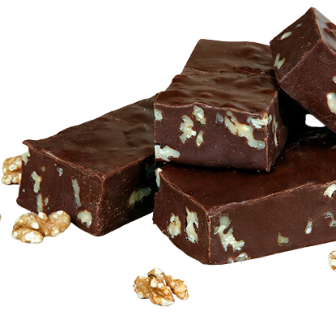 Chocolate Walnut Fudge - Main Street Mudd on the Rocks