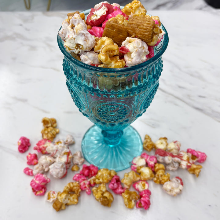 Strawberry Cheesecake Popcorn - Valentine’s