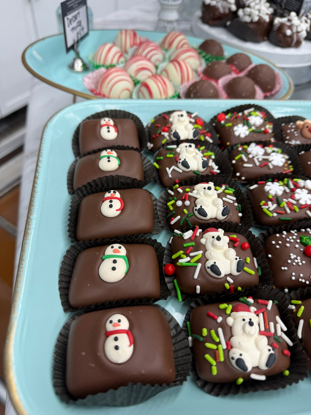 Christmas & winter Chocolate Covered Caramels