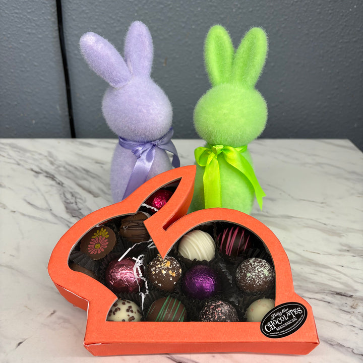 Bunny and Chick Shaped Easter Assorted Truffle Box