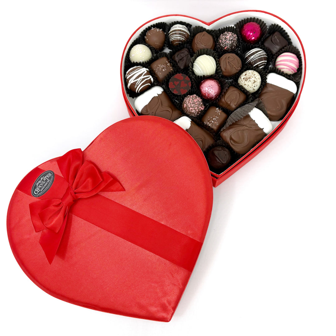 Valentine Red Heart Deluxe Assortment Gift Box - Medium and Large