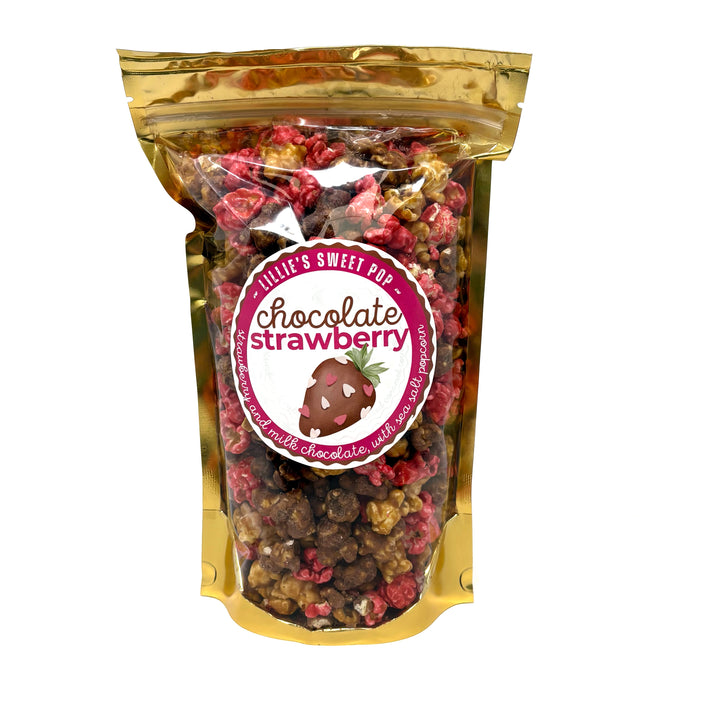 Chocolate Covered Strawberry Popcorn - Valentine’s