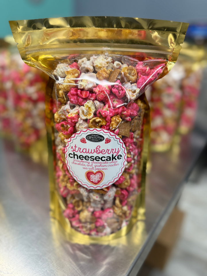 Strawberry Cheesecake Popcorn - Valentine’s