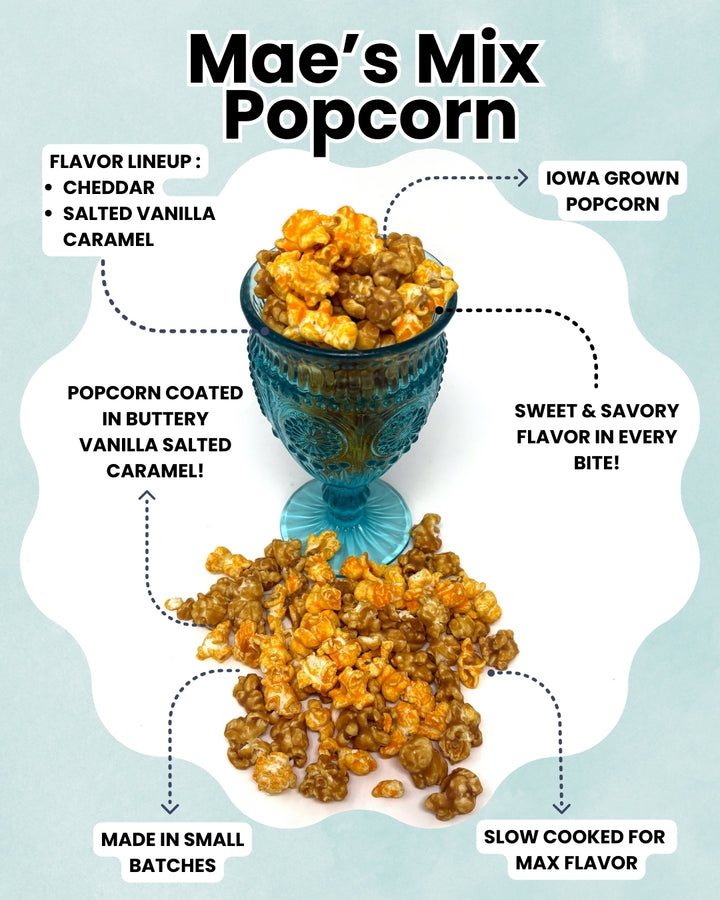 Mae’s Mix - Cheddar and Caramel Popcorn