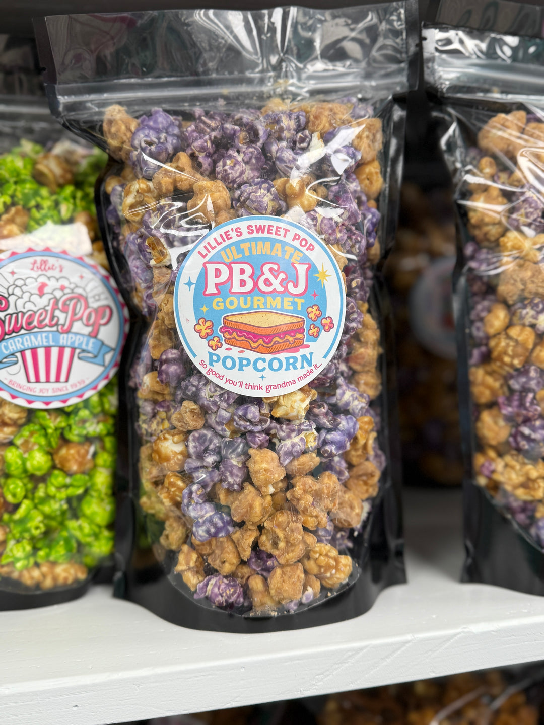 PB & J Peanut Butter Popcorn