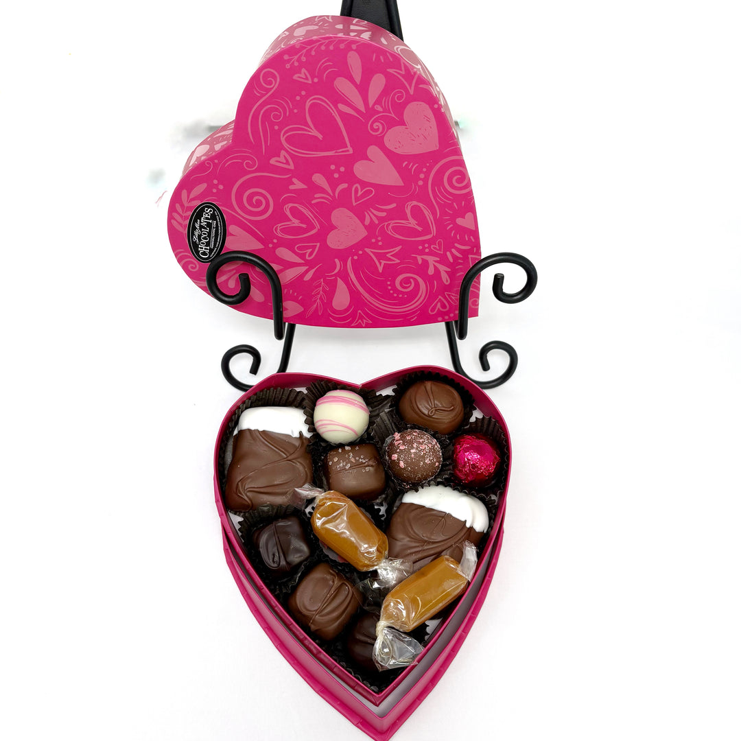 Valentine Pink Heart Deluxe Assortment Gift Box