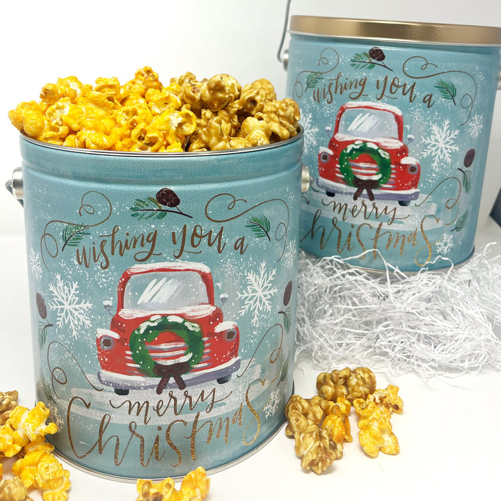 Vintage Christmas Gourmet Popcorn Tins