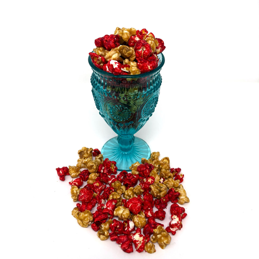 Our Cinnamon Caramel Crunch Popcorn brings the flavor of our warm, sweet cinnamon popcorn and our buttery salted caramel popcorn together to create a delectable, cozy blend.