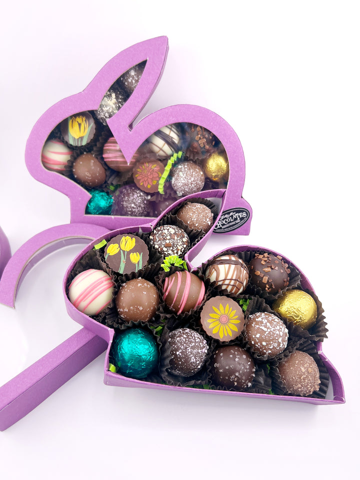 Bunny and Chick Shaped Easter Assorted Truffle Box