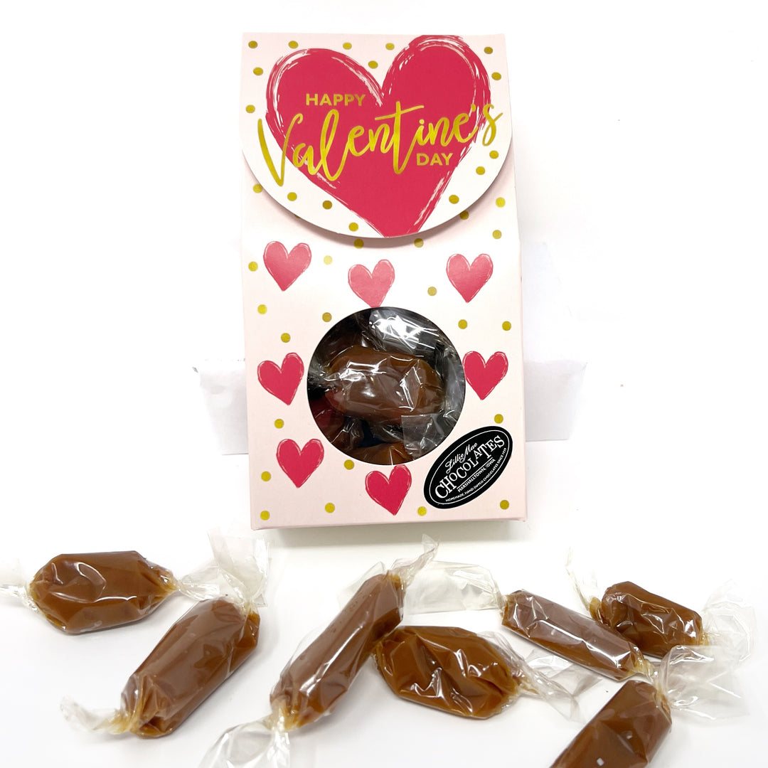 Valentine Old Fashioned Caramels - Buttery Soft, Melt-In-Your-Mouth