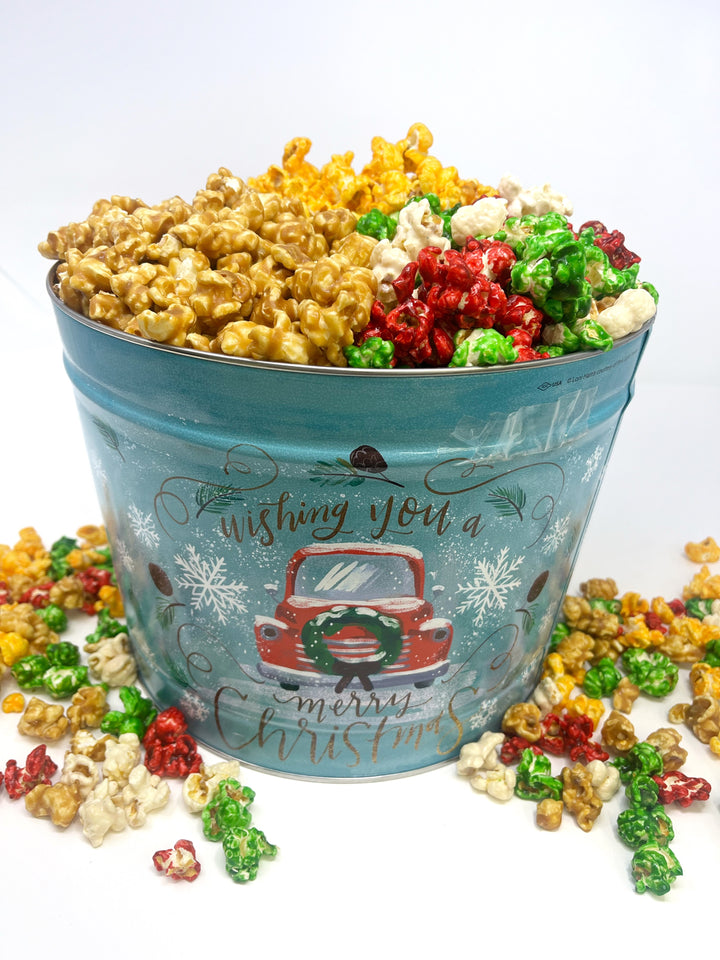 Vintage Christmas Gourmet Popcorn Tins