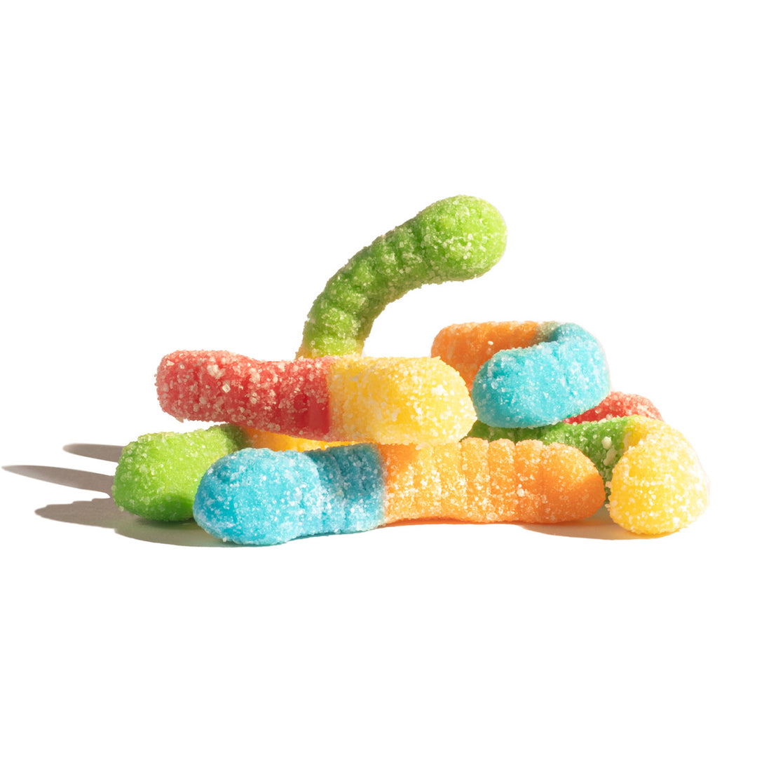 Sour Neon Mini Gummi Worms