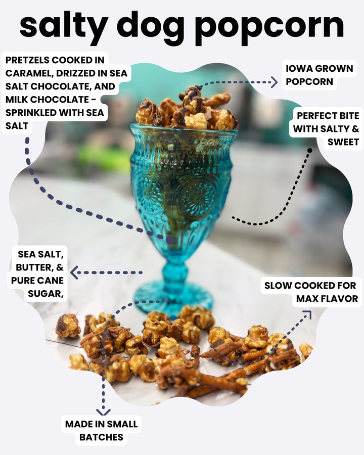 Caramel Lovers Bundle - Popcorn with Salted Caramel, Salty, Mae's Mix,  Ultimate Peanut Butter Cup, Salty Dog