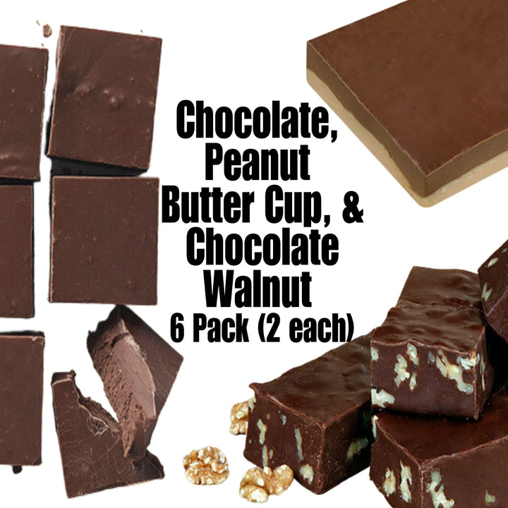 Fudge Lovers Pack - 6 Piece Chocolate or Variety Gift Pack