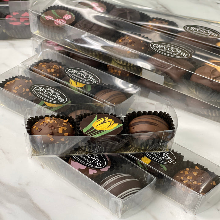 Our Truffle Tubes with seasonal truffle selections