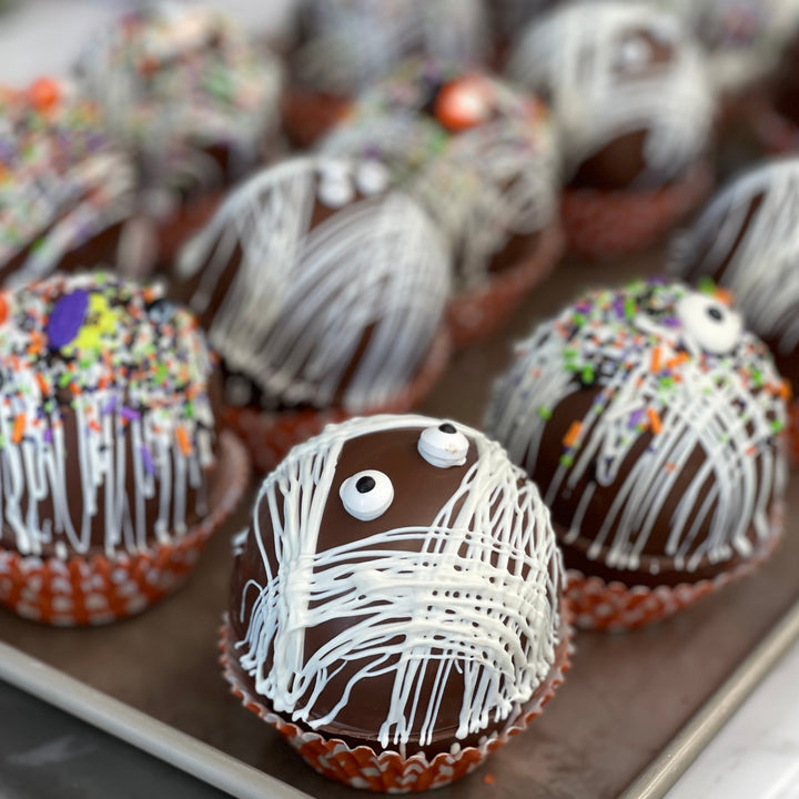 Halloween Cocoa Bombs - hot chocolate
