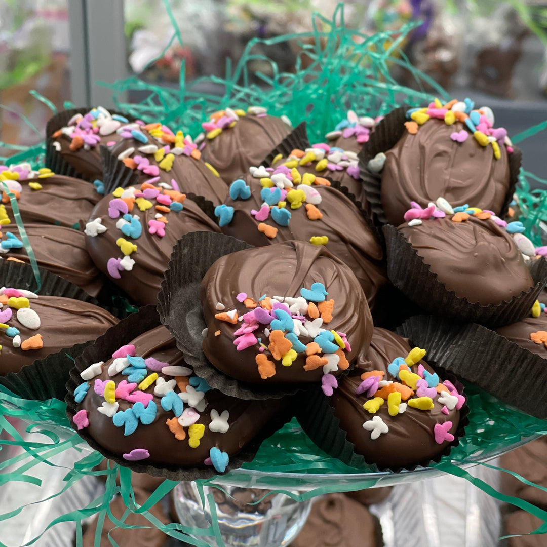 Chocolate Caramel Filled Easter Eggs