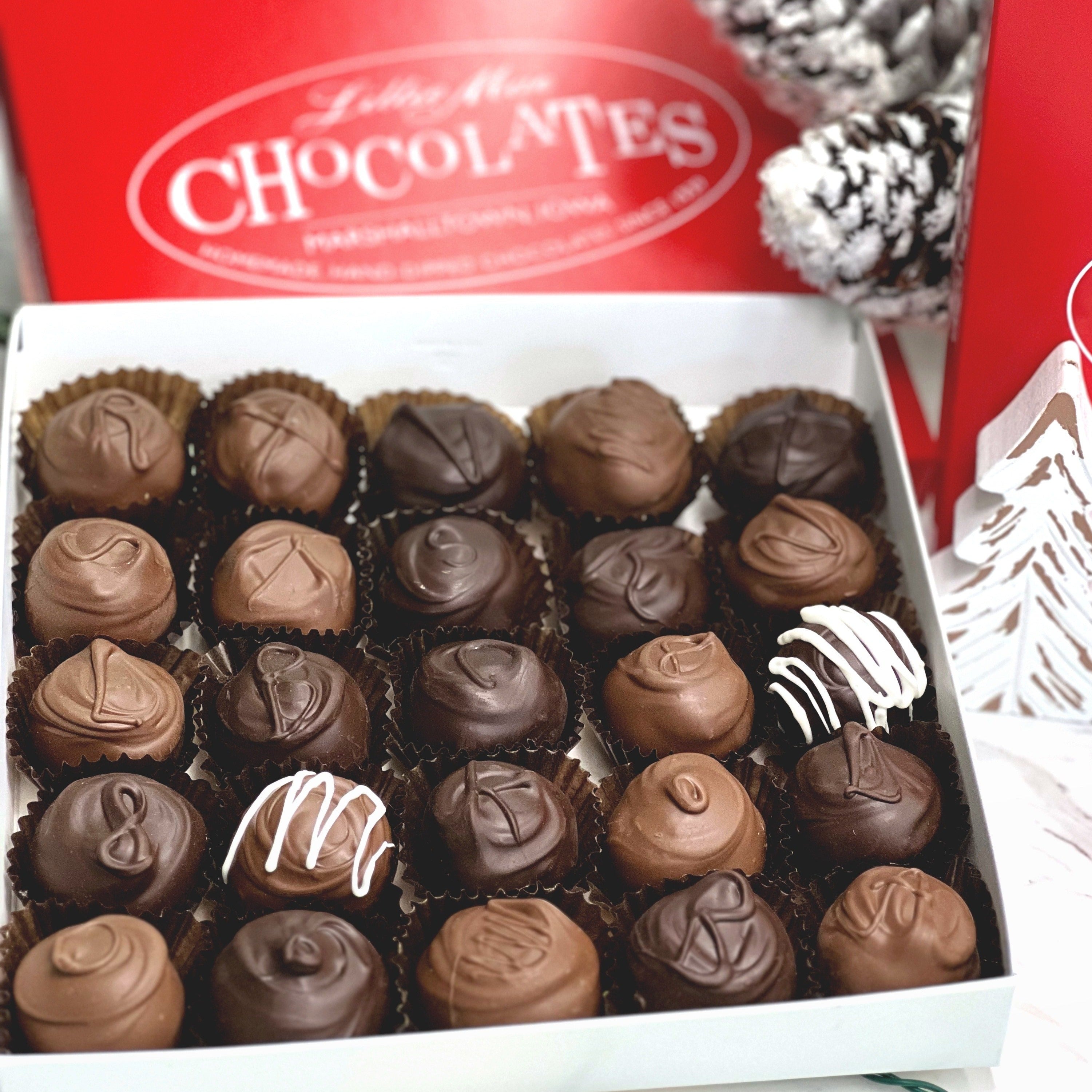 Soft Center Cream Assorted Box – Lillie Mae Chocolates and Caramels