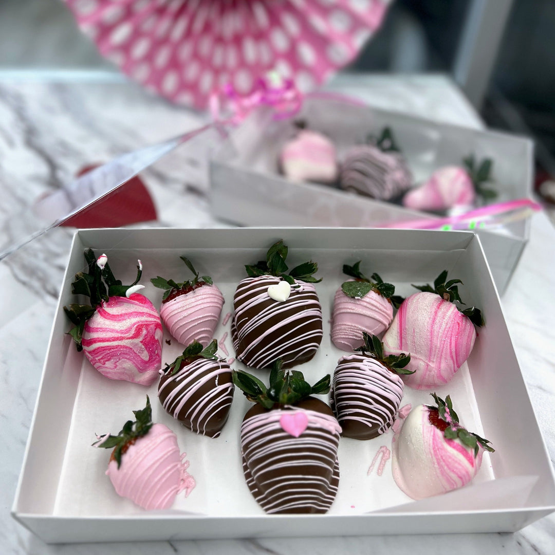 Chocolate Covered Strawberries - Available in Milk, Dark, and Variety (No Shipping)
