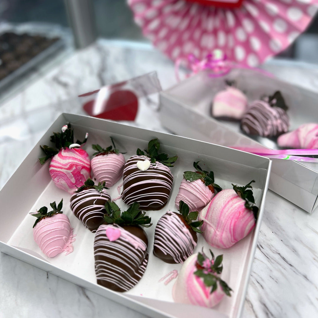 Chocolate Covered Strawberries - Available in Milk, Dark, and Variety (No Shipping)
