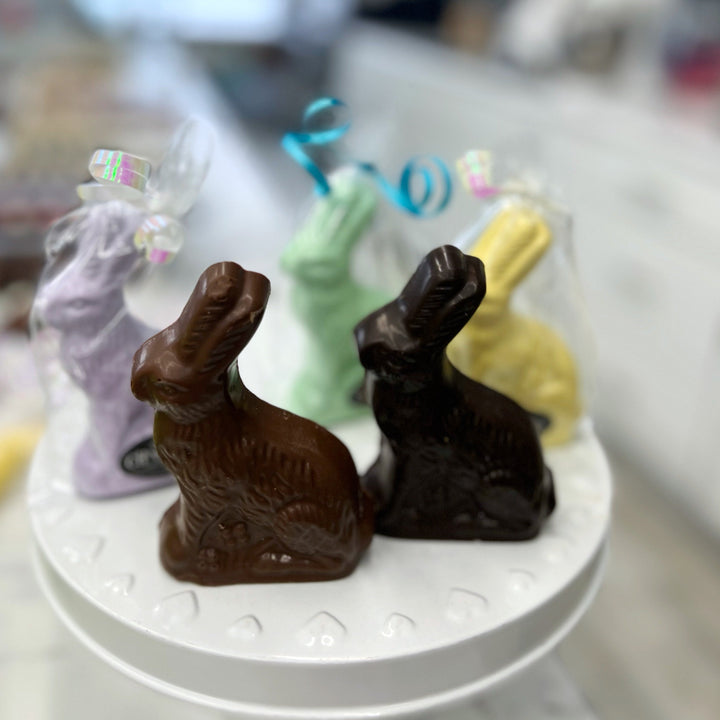 Flat Sitting Rabbit - Solid Chocolate